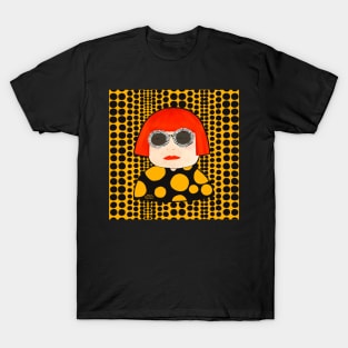 Yayoi Kusama inspired and her yellow polkadots T-Shirt